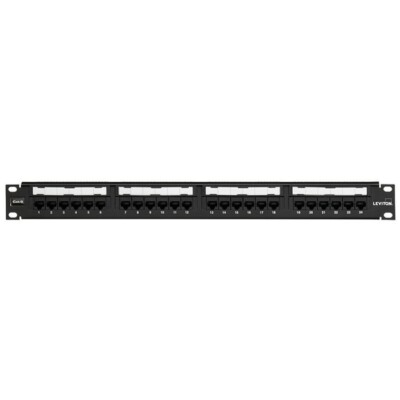 Leviton 058-69586-U24 CAT6 Flat Panel 110- Style 24-Port 1RU
