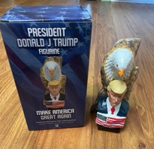 Busto de Trump | 7 pulgadas de alto | Busto de Donald Trump de resina pintado a mano | Trump 2024
