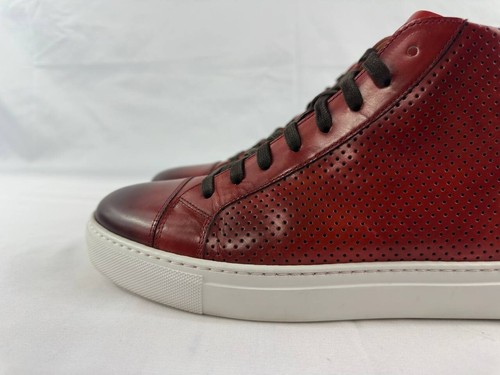 MAGNANNI Mack Mid-Top Leather Red Shoes Men's Size 10 - Picture 8 of 15