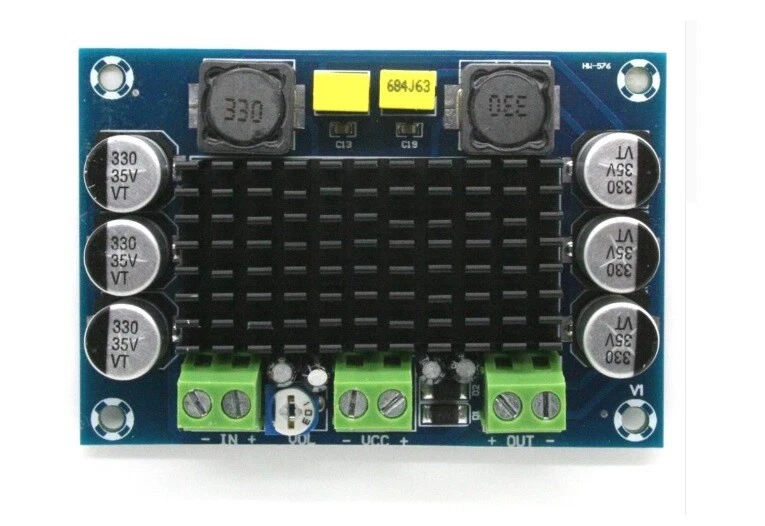 AMPLIFICATORE DIGITALE MONO CANALE 100W 12-26Vdc MODULO TPA3116DA XH-M542 - Immagine 2 di 4