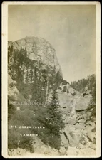 BIG CREEK FALLS CAMP 10 CALIFORNIA c1910 RPPC RP PHOTO POSTCARD