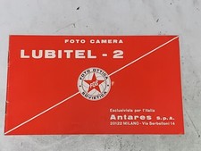 LIBRETTO ISTRUZIONI FOTO CAMERA LUBITEL-2 - 12 PAGINE - ANNO: 1969 (?)
