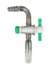 CHEMGLASS 90° Flow Control Adapter With PTFE Stopcock 14/20 Inner Jnt CG-1030-14
