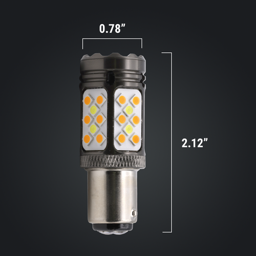 Syneticusa Error Free 1157 LED Switchback Decoding Turn Signal DRL Light Bulbs - Picture 4 of 7