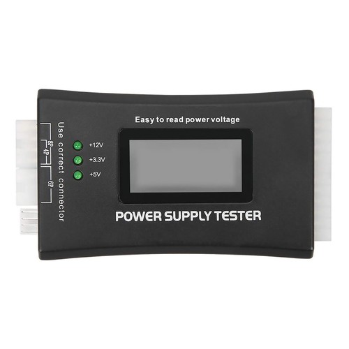 LCD Digital Power Tester 20/24 Pin 4 PSU ATX BTX ITX SATA HDD Power Tester - Photo 9/12