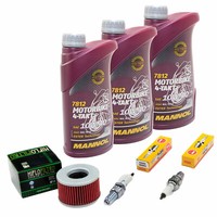 ÖL 3L Inspektion Set FüR Honda CB 450 N PC14 CB450 1985-1986 ÖLfilter ZüNdkerzen
