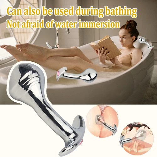 Metal Steel G-spot Anal Butt Plug Prostate Massager Probe Sex Toys for Men Women - Picture 10 of 33