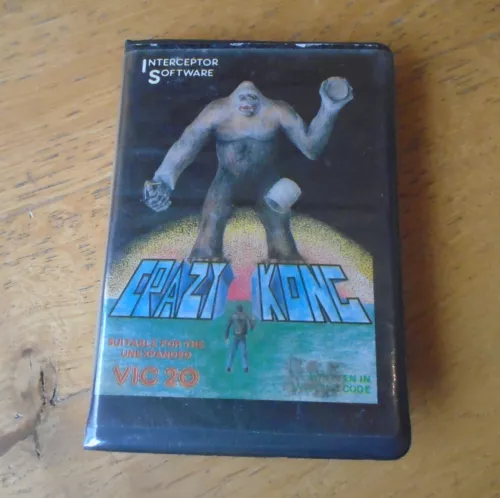 Crazy Kong Commodore Vic 20 Cassette Game Interceptor Software inc UK UK P+P