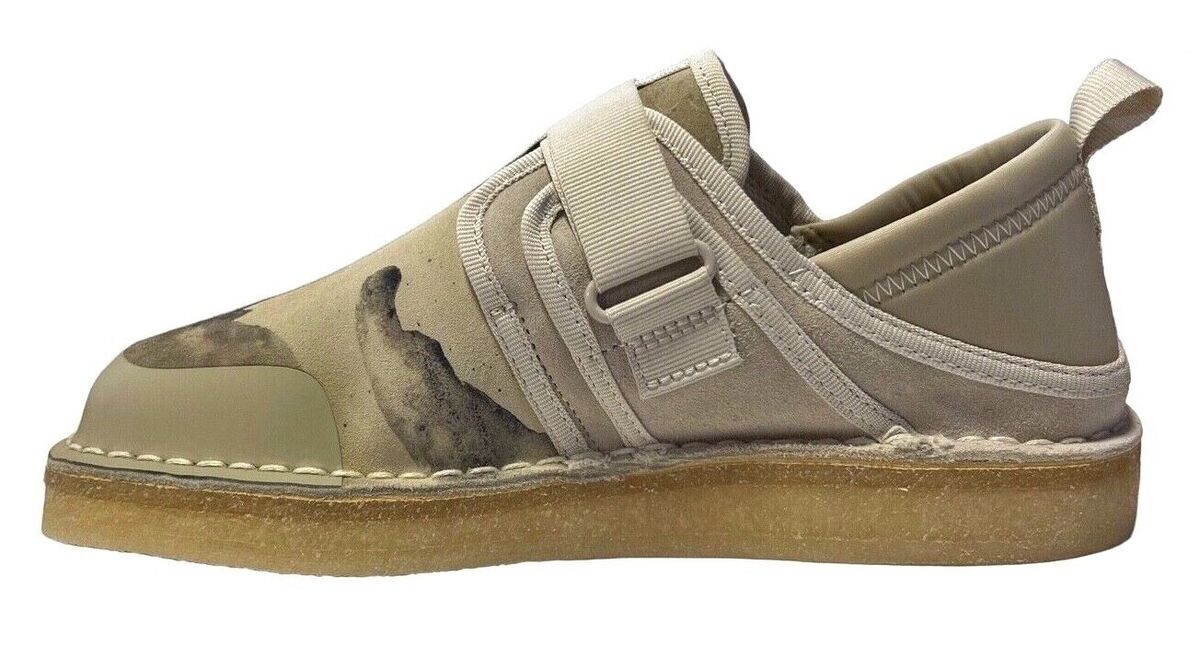 Clarks Trek Taiyo Mens Off White Camoflage Suede Casual Clarks Trek Taiyo Mens Off White Camoflage Suede Casual
