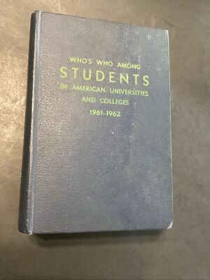 Who's Who Among Students In American Universities And Colleges (1961-1962 HC)