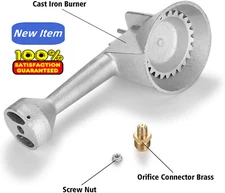 High Pressure Propane Cast-Iron Propane Burner Head with Brass Fitting Orifice
