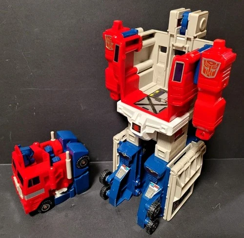 Optimus Prime Powermaster Near Complete 1988 G1 Transformers Action Figure