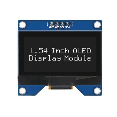 1.54 Inch White OLED Module 128x64 SSD1309 I2C Serial Display Board 4 Pin