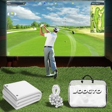 Golf Simulator Impact Screen 4mm Thick HD Golf Impact Screen for Indoor Outdoor