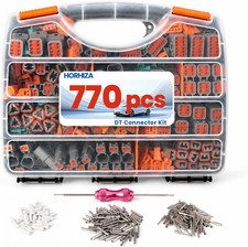 770 PCS for Deutsch Connector Kit 2 3 4 6 8 12 Pin DT Connectors Size 16 Solid