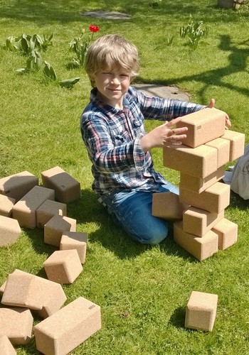 XL Bauklötze aus Kork | KORXX Big Blocks | 14-teilig | leise, leicht & natürlich - Bild 3 von 12