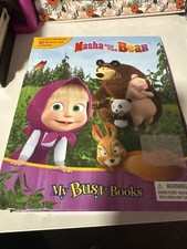 Disney Masha the Bear My Busy Books - Storybook, 10 figurines, playmat