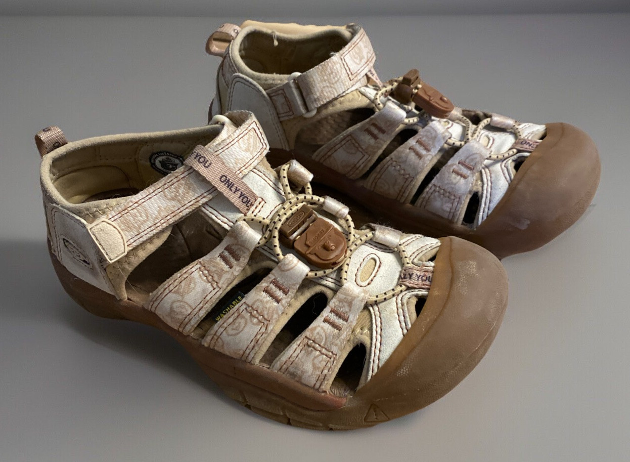 Sandalo KEEN Big Kid taglia 3 Newport H2 X Smokey Bear punta chiusa scarpa acqua lavabile