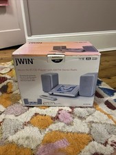 2000's jWin JX-CD7160 Micro HI-FI CD Player AM FM Stereo System Open Box