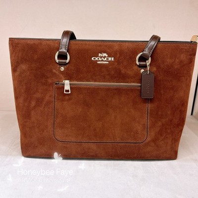 Nwt Coach Station Tote Bag Suede Ccc77 So Popular!🔥🔥 | eBay