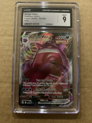 Pokemon Fusion Strike Gengar VMAX Holo 157/264 CGC 9 MINT | eBay