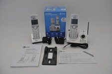 AT T 2 Handset Connect to Cell Answering System Phone Silver DL72210