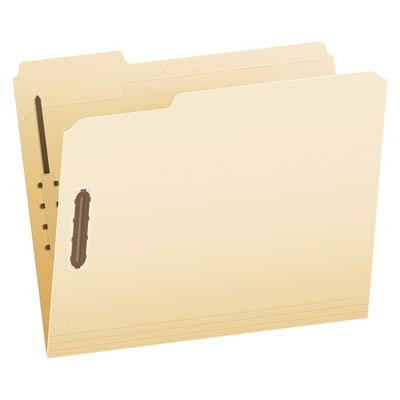 Fastener File Folders, 2 Fasteners, Pockets with Prongs, File Organizers for Sch