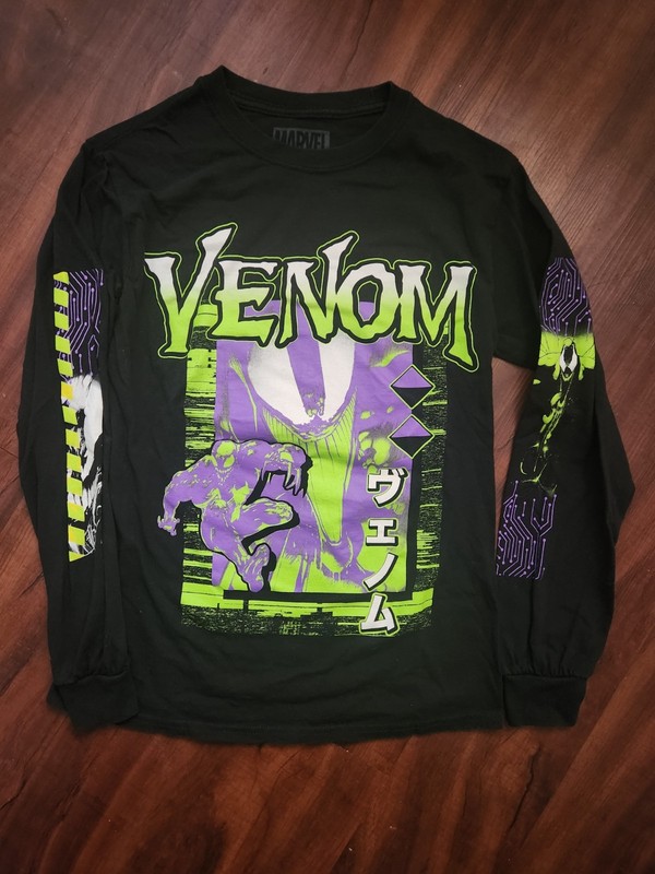 Marvel Venom Long Sleeve T-Shirt Adult Unisex Size Small