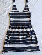 J. Crew Navy and White Summer Dress Size Small