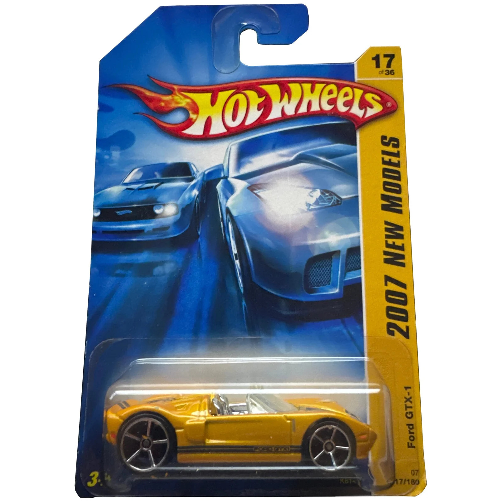 Hot Wheels 2007 New Models Ford GTX-1 Yellow Toy # K6149