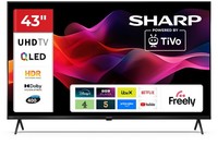 Sharp 43HM5145K 4k Ultra HD Frameless QLED Freely 43 Smart TV - Black A