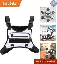 Water-Resistant Sports Chest Bag for Men Women Lightweight Running Pack
