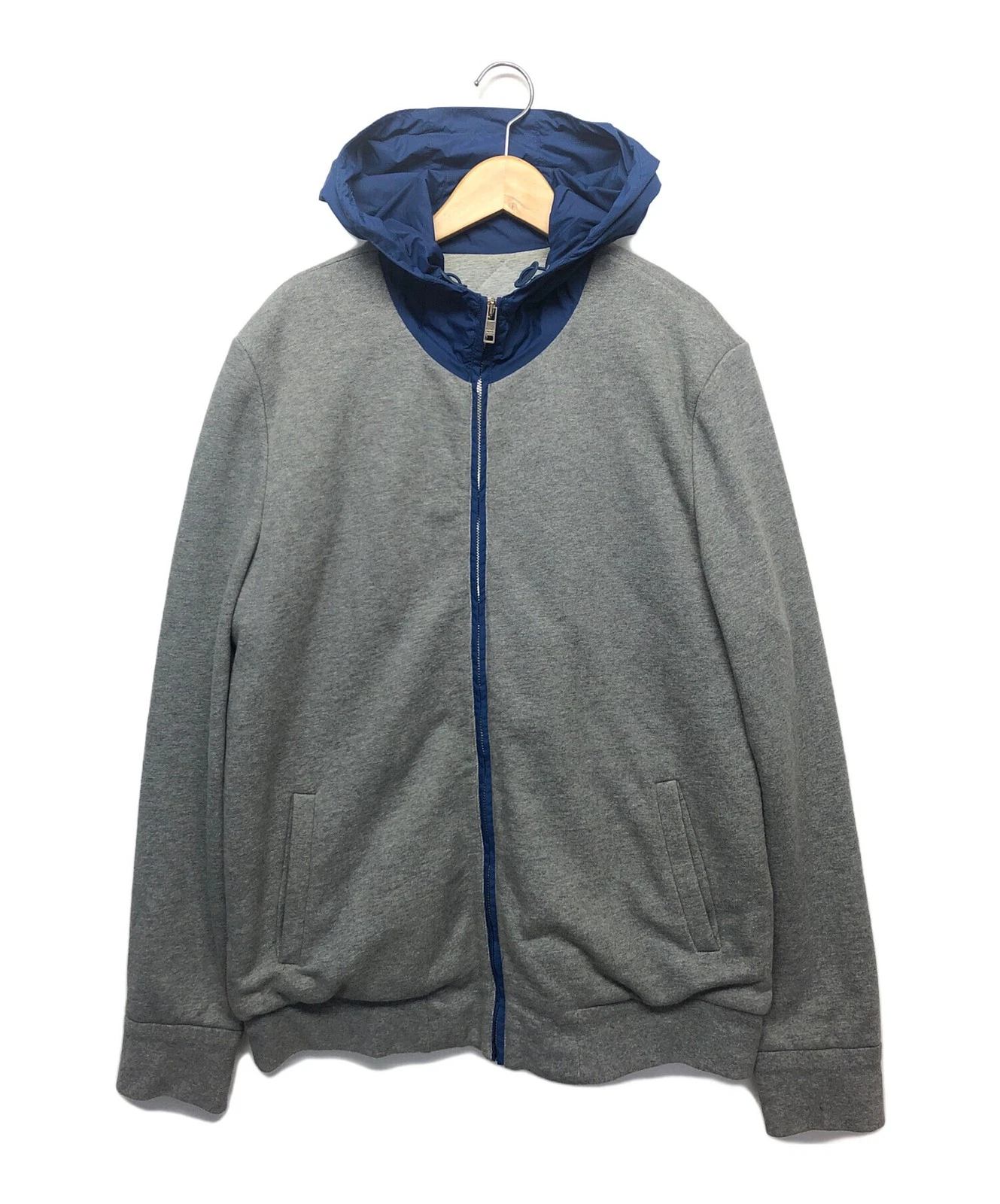 PRADA Parka Nylon con Cappuccio e Zip Taglia:M Grigio Uomo CA.34767