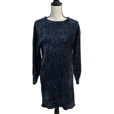 NEW Banana Republic Factory Tinsel Mini Sweater Dress Small