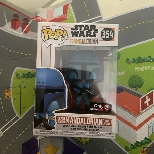 Funko POP Mandalorian Death Watch (two Stripe) EB Exclusive #354 Star Wars