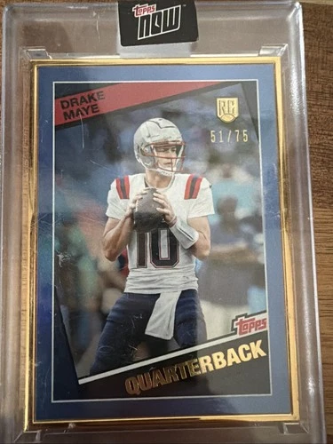 2024 Topps Now Drake Maye #15 /75 Patriots Rookie Card