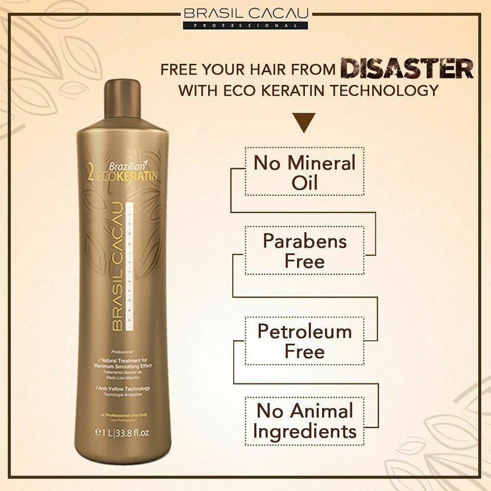 KIT CADIVEU BRASIL CACAU GENUINO ECO QUERATINA 1 LITRO Foto 4 de 4