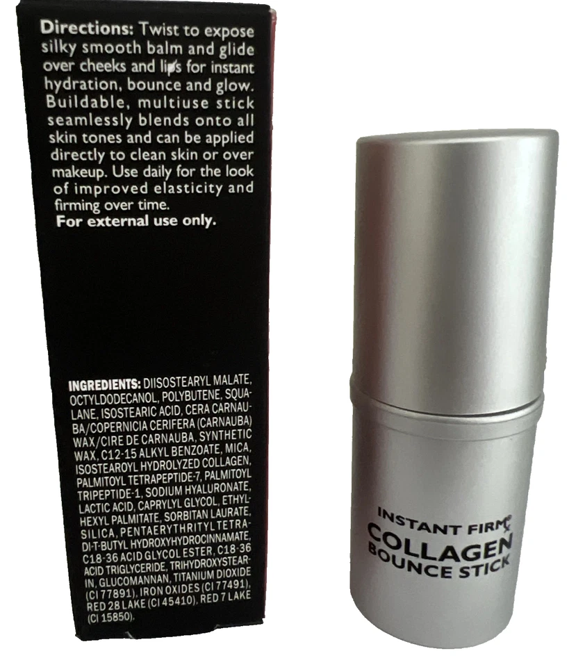 Barra de rebote de colágeno Peter Thomas Roth FIRMA INSTANTÁNEA ~ BRILLO RUBOR ~ 0,56 oz nueva en caja Foto 4 de 4