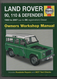Haynes Land Rover 90 110 Diesel Manual