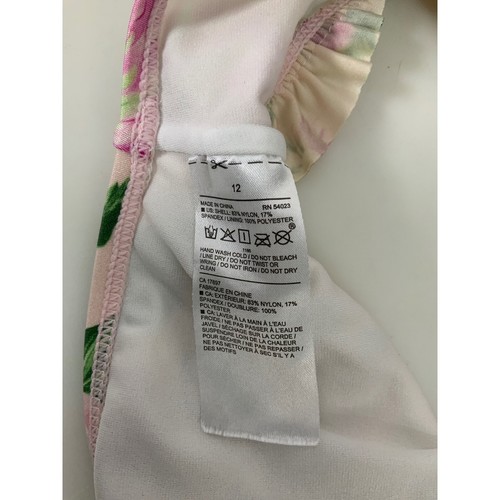 Set 12 costumi da bagno spiaggia Janie and Jack bambina malva gesso stampa dalia - Foto 15 di 17