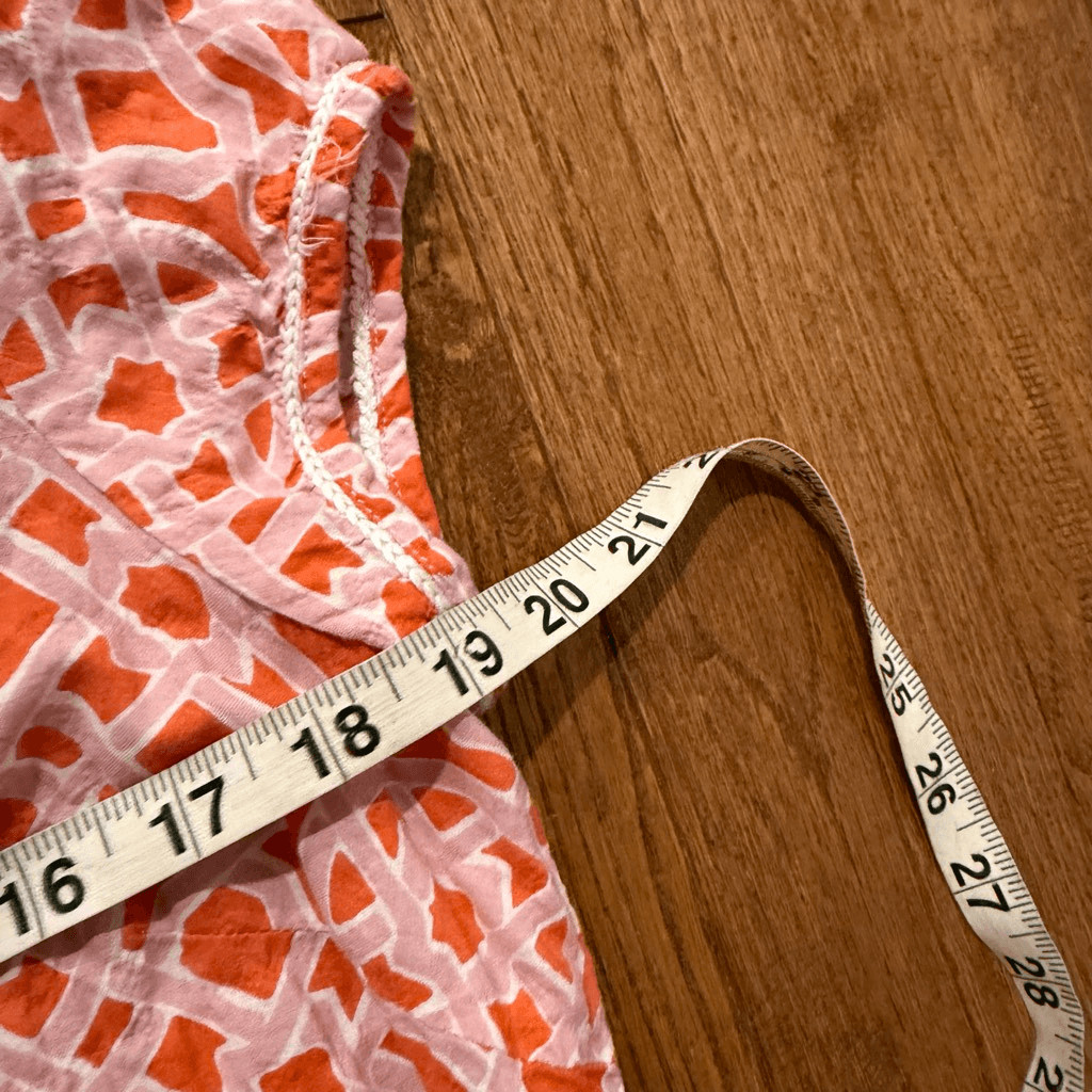 J. McLaughlin orange pink tunic geometric printed… - image 8