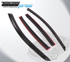 Dark Smoke Rain Visor Deflector 4pcs Out-channel For Nissan Maxima Sedan 04-08