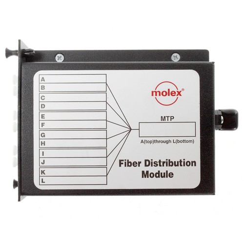 MOLEX MLCDLC12OM3 12-FIBER LC DUPLEX MODLINK PLUG & PLAY MINI CASSETTE - Picture 4 of 4
