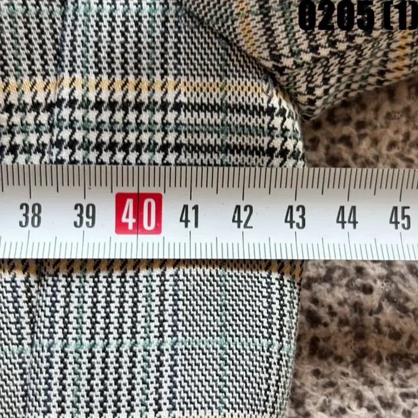 Leshop Check Pattern Double Button Jacket M Excel… - image 2