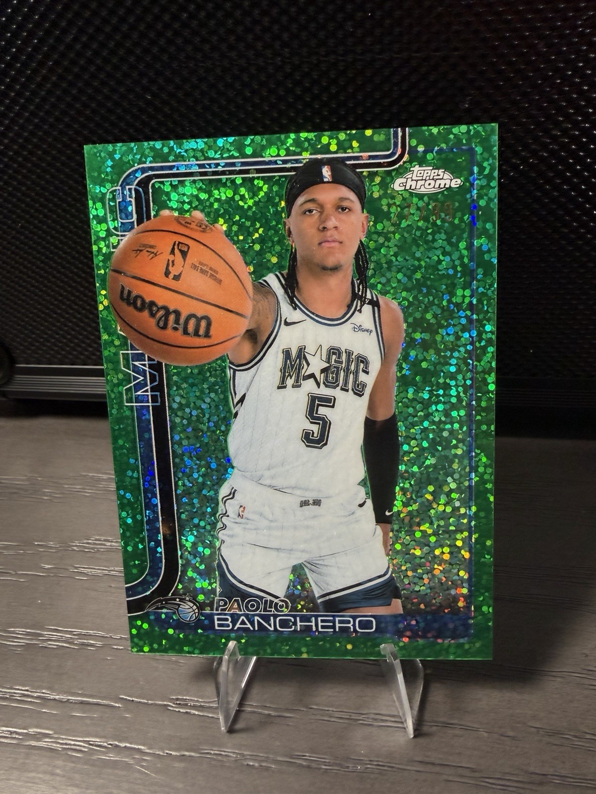 2025-26 Topps Chrome Basketball - Paolo Banchero Green Image Variation /99