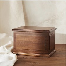 Walnut Wooden Urn for Adult Human Cremation Ashes Handcrafted Decorative Urns