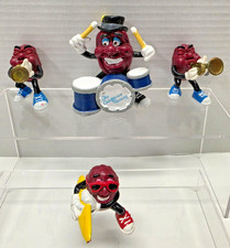 1988 California Raisins Band Figure Lot Applause PVC Drummer Trumpets Surfer Sha