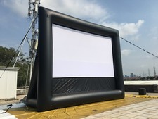 AirAds 20x12FT Inflatable Movie Screen Elastic Wrinkle Free Home Cinema+ Blower