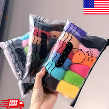 Large Stretch Elastic Hair Ties Scrunchies Thick Ponytail Holder 12 PCS