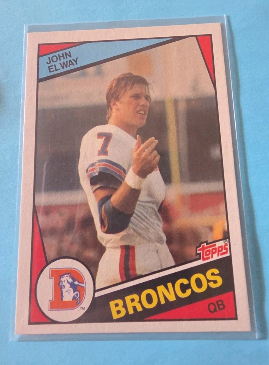 1984 TOPPS #63 JOHN ELWAY RC BRONCOS Nice!